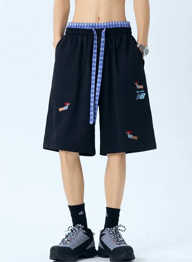 New Balance New Balance Dachshund Shorts Embroidered All-match Couple Shorts *Us