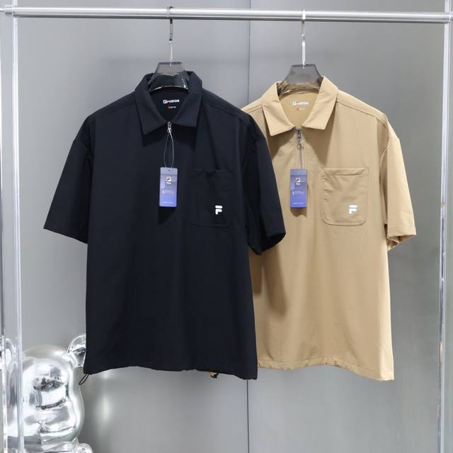 High-end quality Fila 2025 spring and summer new products Fila men's silk Polo s