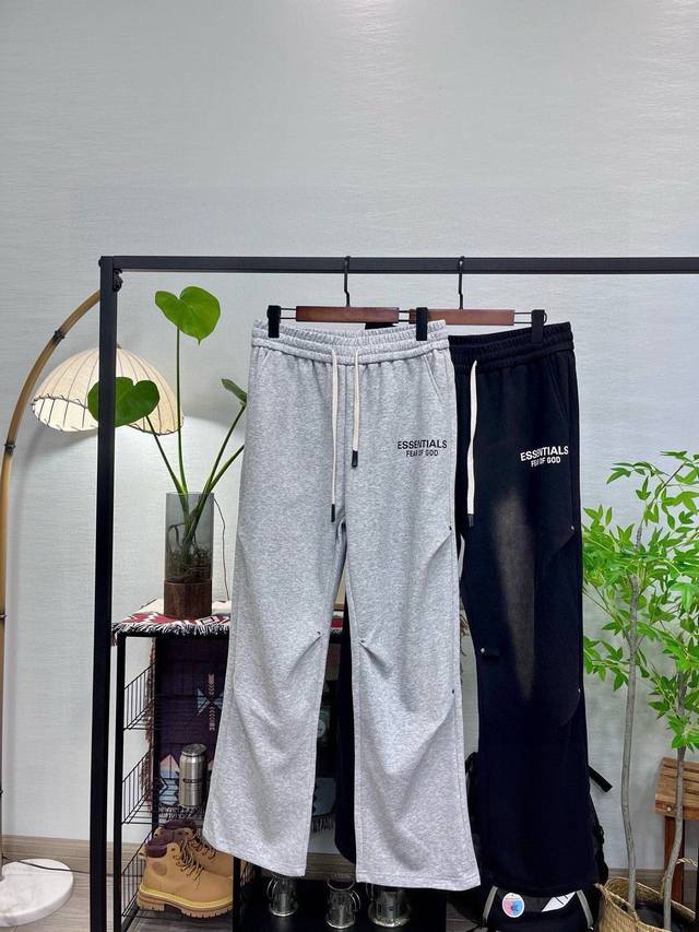 Fog Riveted Straight Casual Pants Fog Essentials Fear Of God Riveted Casual Stra