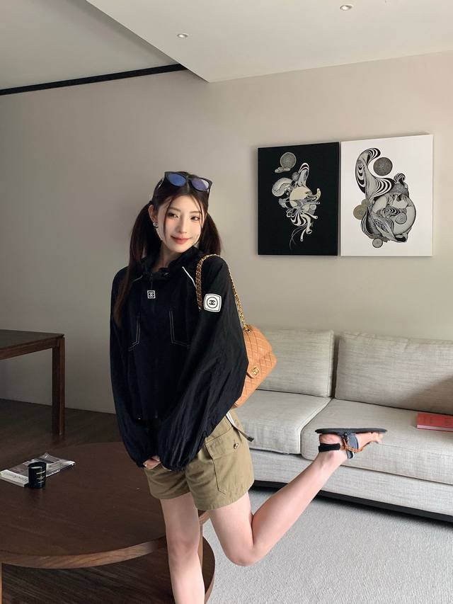 New arrival Chanel Cc second-hand sun protection windbreaker jacket High quality