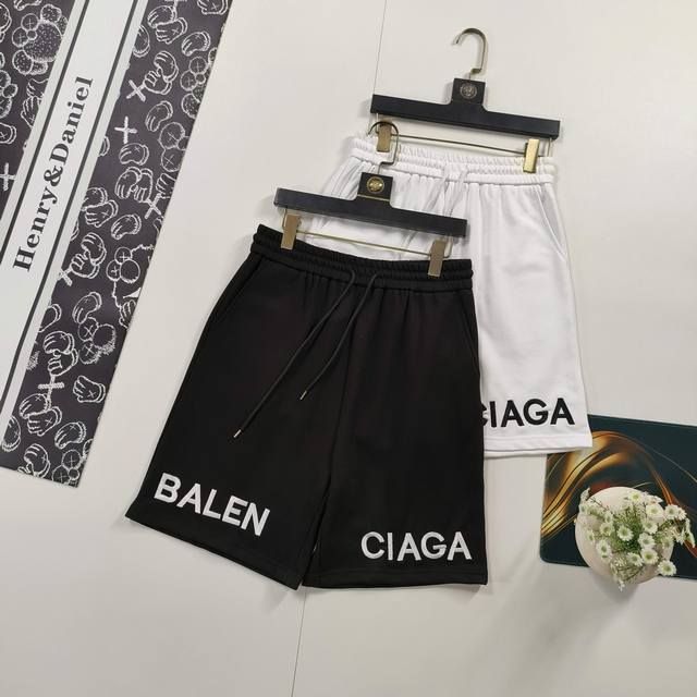 Size S-Xl High-end customization 2025 summer new Balenciaga shorts classic lette