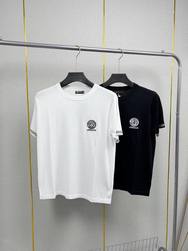 Versace 25Ss Spring and Summer Hot Sale Recommended Logo letter embroidery knitt
