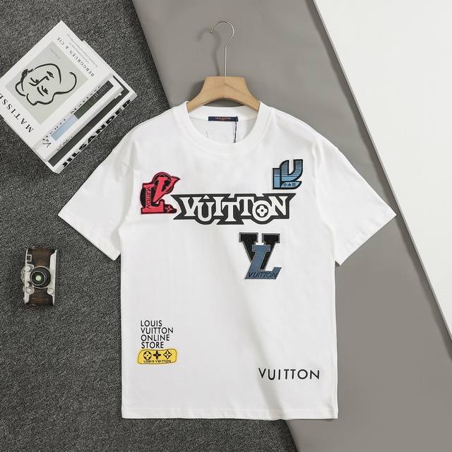 New top replica version Louis Vuitton Lv 25Ss early spring new short-sleeved too