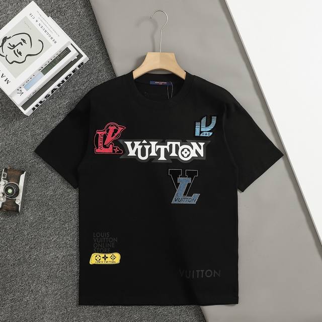 New top replica version Louis Vuitton Lv 25Ss early spring new short-sleeved too