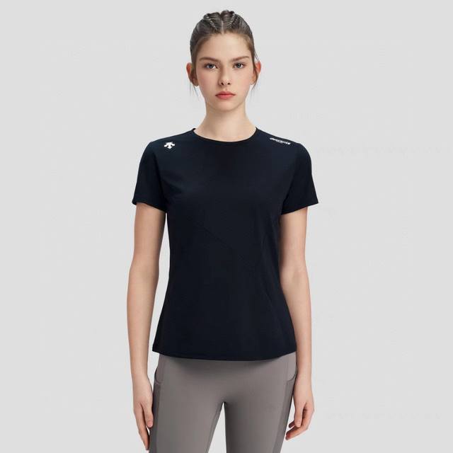 Descente 2028 latest women's waist short-sleeved official website, the same styl