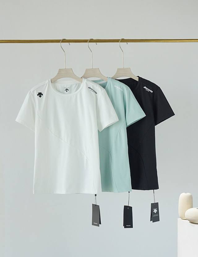 Descente 2028 latest women's waist short-sleeved official website, the same styl