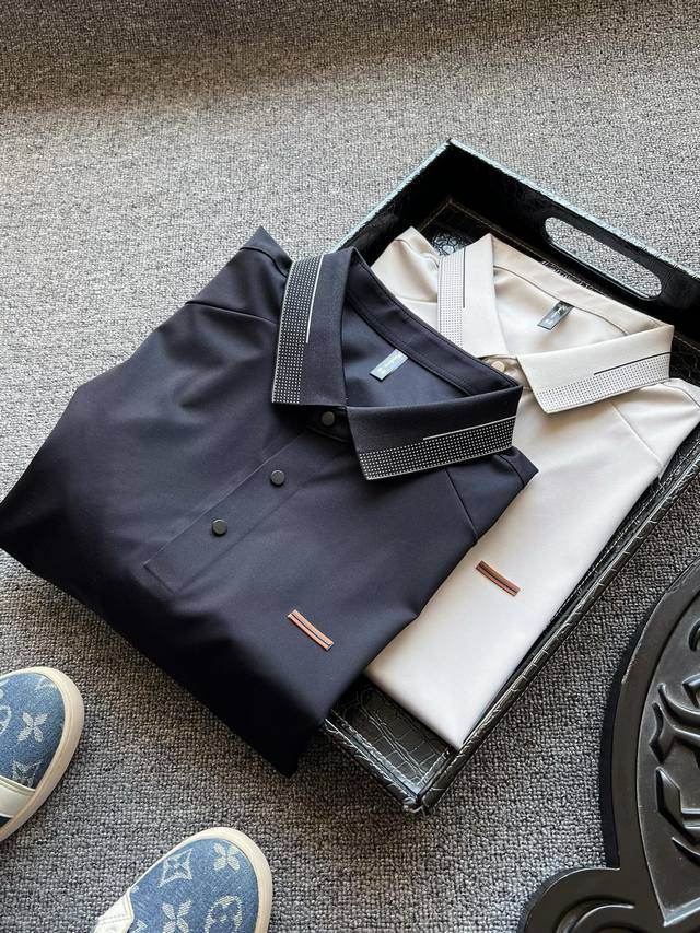 Top luxury Polo shirt from the counter! Popular hit! Zegna Zegna counter new hig