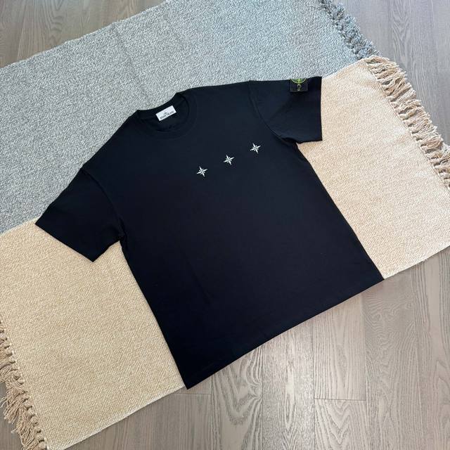 Stone Island's new summer sleeve arm badge embroidered Logo couple short-sleeved