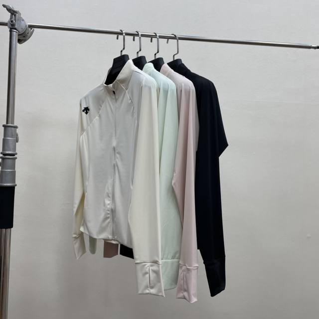 Ds Descente 25 New Summer Product! Women's Ice Silk Cool Upf10O+ Stand Collar Su
