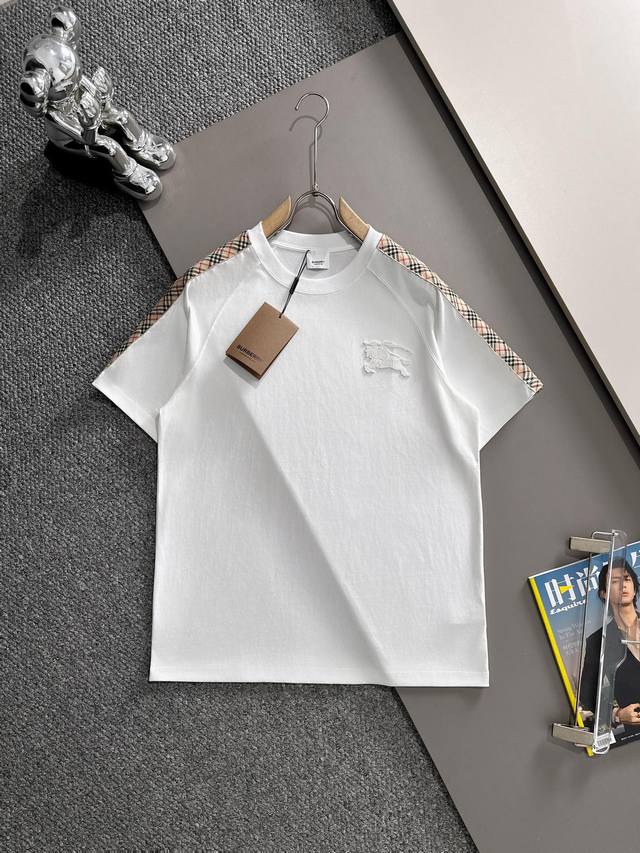 Burberry 2025 new shoulder webbing stitching toothbrush embroidered warhorse log