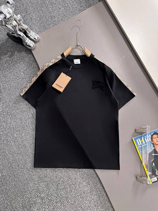 Burberry 2025 new shoulder webbing stitching toothbrush embroidered warhorse log