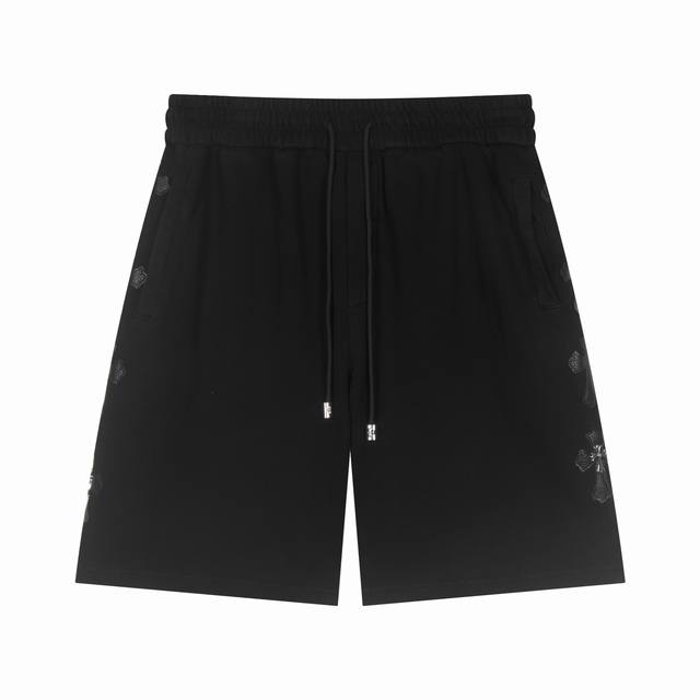 high version Chrome Hearts Ch 2025 summer new style shorts new heavy wash and fr