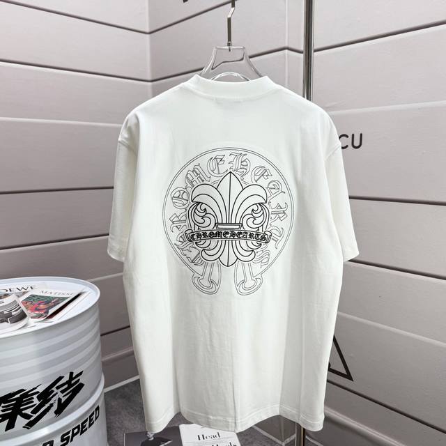 Ch Chrome Hearts 2025 Summer New Style Horseshoe Embroidery Printed Short Sleeve