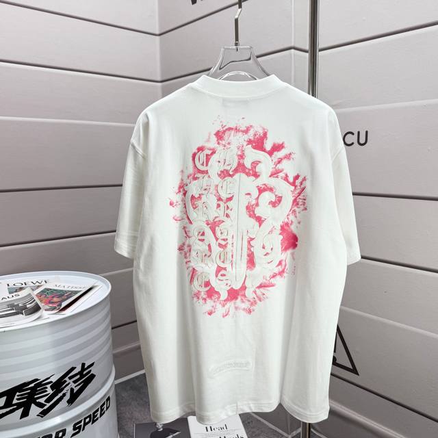 Ch Chrome Hearts 2025 Summer New Cross Direct Injection Embroidery Printed Short