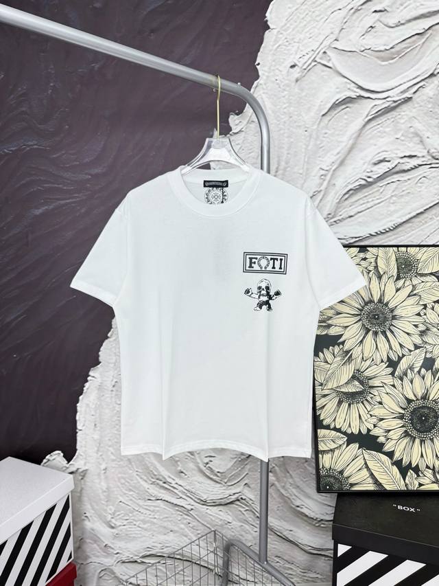 Style No. Aa7180 Chromehearts Skeleton Soldier Printed Short Sleeve Top Chromehe