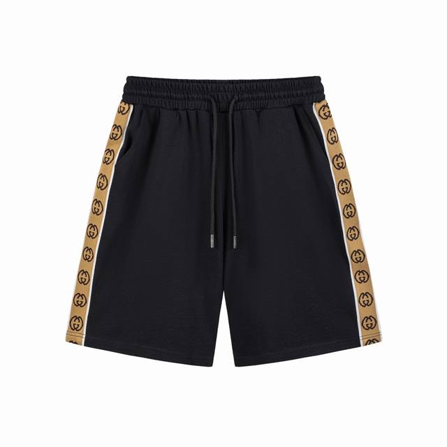Set! Gucci classic hot-selling elastic waist double G webbing splicing couple ca