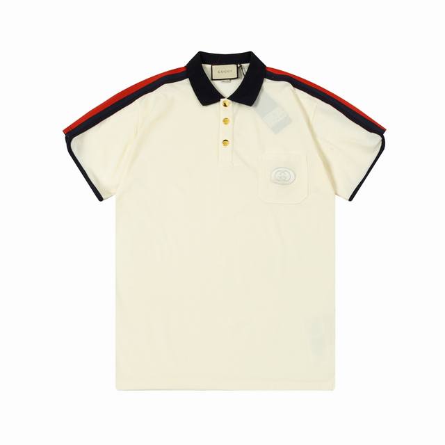 Gucci Double G small logo pocket embroidered ribbon color matching Upgraded, ins