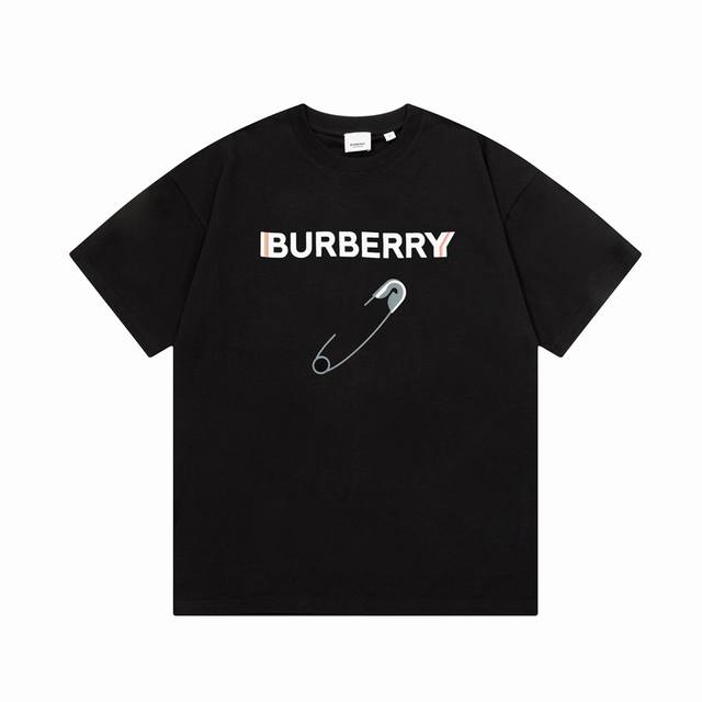 Burberry pin letter print Large logo classic identification print exquisite upgr