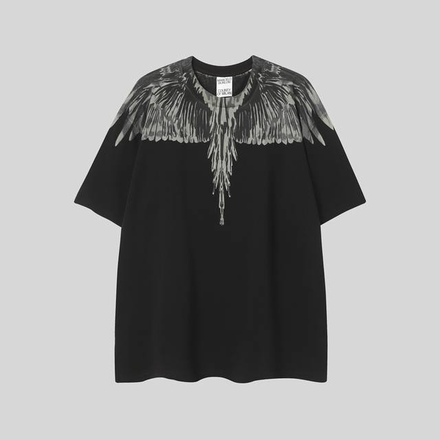 Marcelo Bron Mb original national trend new black and gray lava print pure cotto