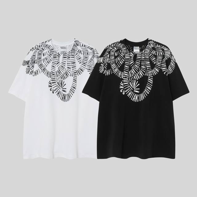 Marcelo Bron Mb new short-sleeved invincible version Mb letter black and white s
