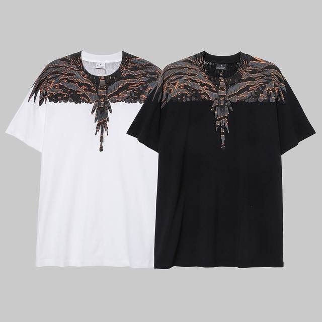 Marcelo Bron Mb Lava Print Wings Short Sleeve T-shirt Size: Xs.SMLXl.Xxl
