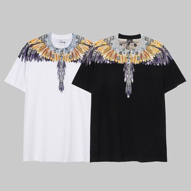 Marcelo Bron Mb original color matching wings cotton short-sleeved T-shirt Size: