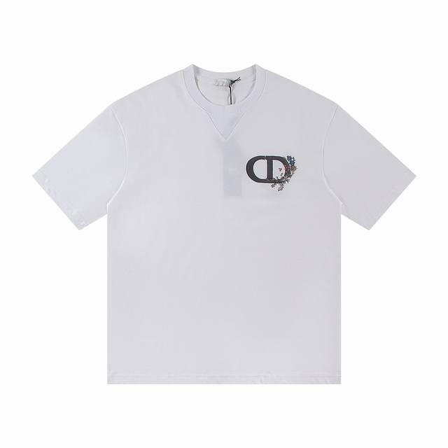 First batch. Get 10 Dior*2025 latest short-sleeved Material: High version 300G d