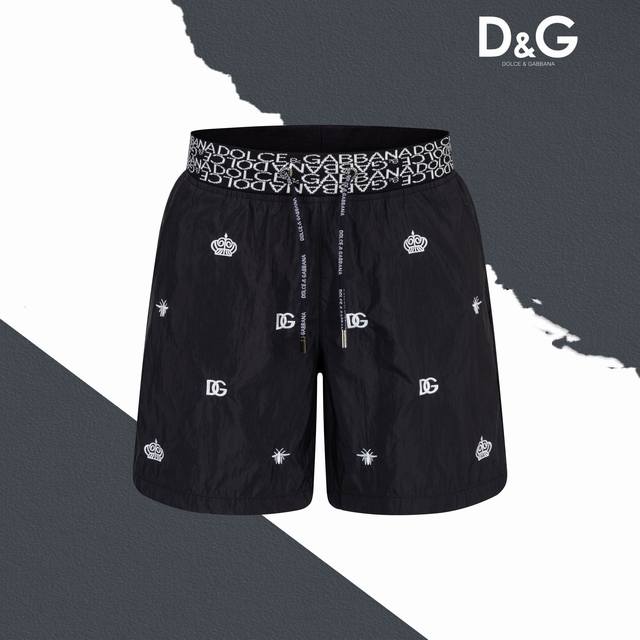 Style No. Sl134 Dg small pattern beach shorts with inner net drawstring shorts C