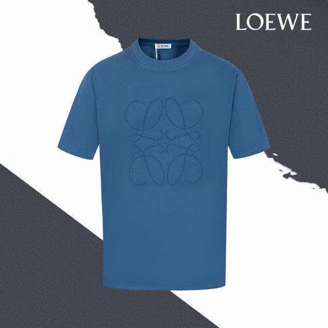 Style No. Sl156 Loewe line large logo embroidery round neck short sleeves embroi