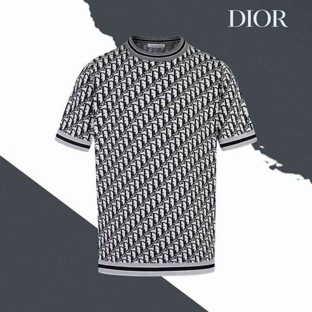 Style No. Sl149 Dior jacquard full print knitted short sleeves Same style for me