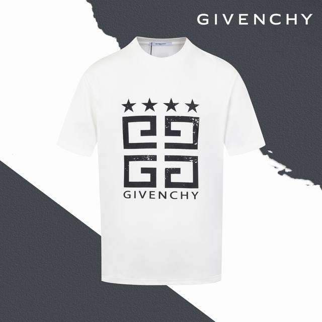 Style No. Sl165 Givenchy Givenchy large logo worn five-pointed star print round