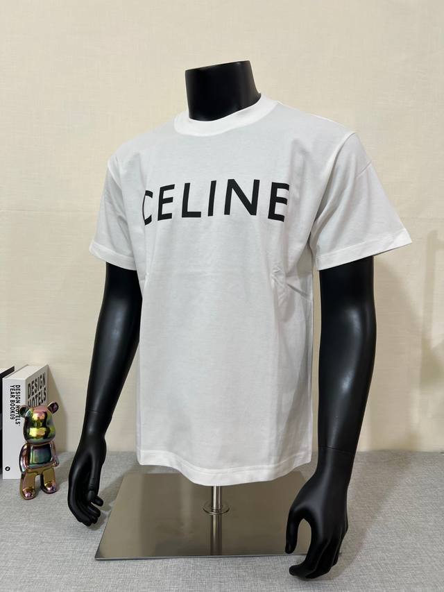 Celin* Celin classic chest letter short sleeve letter uses 0.7 thick plastic, di
