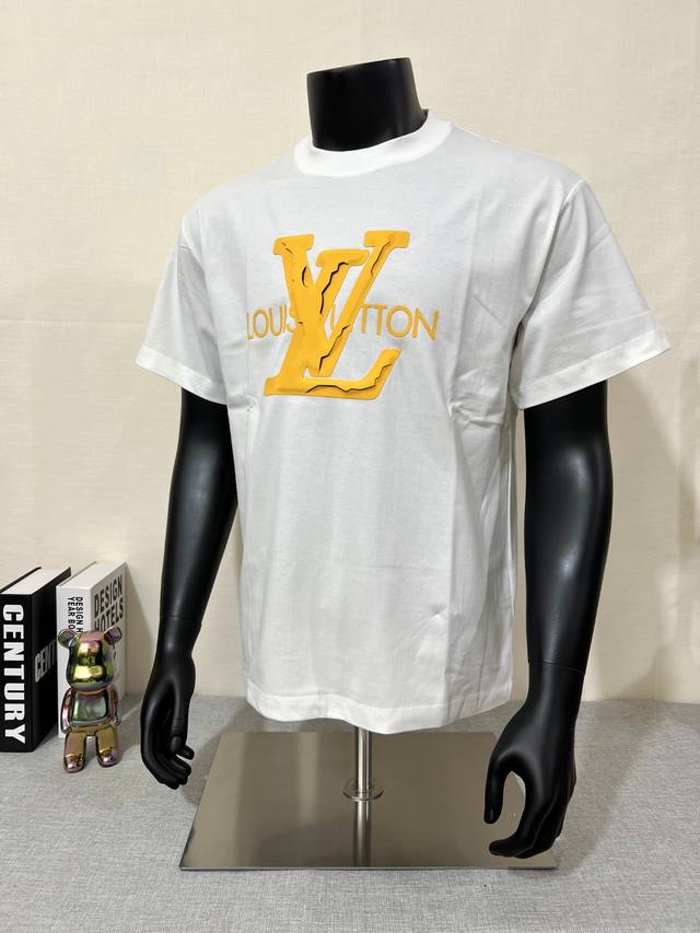 Louis Vuitt*N Louis Vuitton 2025 designer new round neck short-sleeved T-shirt,