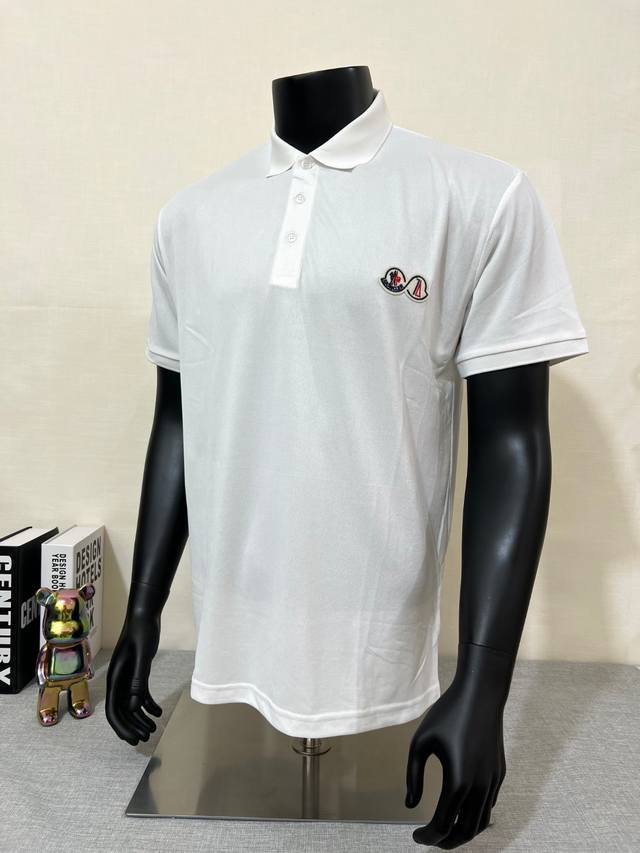Moncler 2025Ss summer ice silk quick-drying Polo shirt, double-label commemorati