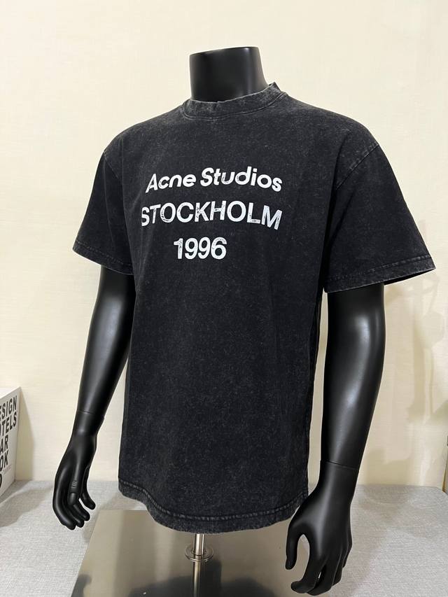 Acne Studios top version official website sync 2025Ss washed distressed short sl