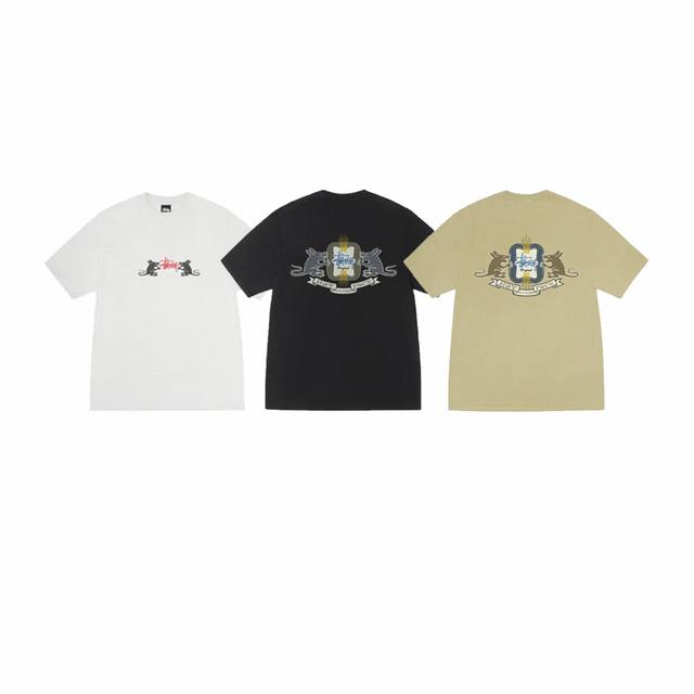 Style No. Xb2136#P50 Stussy Ss25 Mouse Printed Short Sleeve T-shirt Unisex 100g