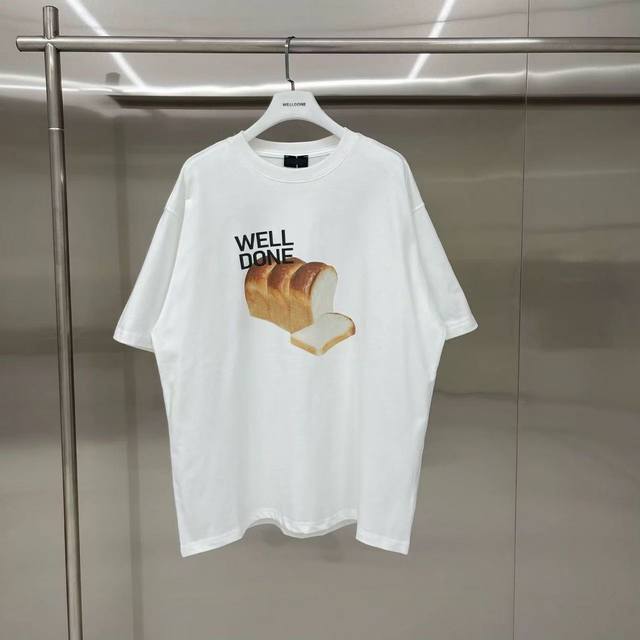 New model number: W243# We11Done Sliced Bread Loose Round Neck Short Sleeve T-sh