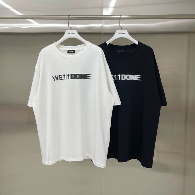 New model number: W232# We11Done Phantom Letter Loose Round Neck Short Sleeve T-