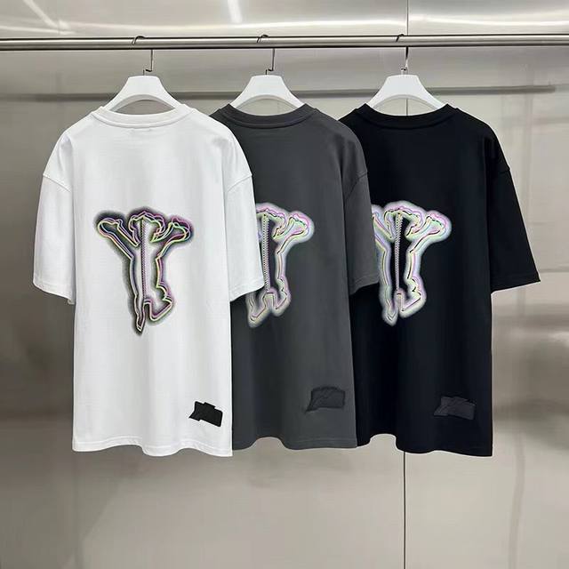 New model number: W109# -We11Done Colorful Neon Bear Luminous T-shirt Short Slee