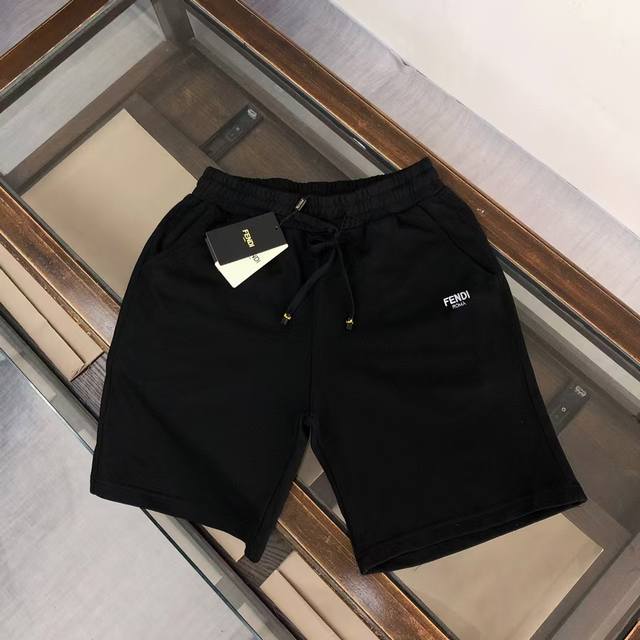 Fen*Di new casual embroidered shorts ~ Brand logo embroidery pattern and iconic