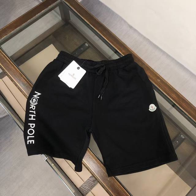 Moncler new casual all-match shorts ~ Brand logo pattern iconic embroidery craft