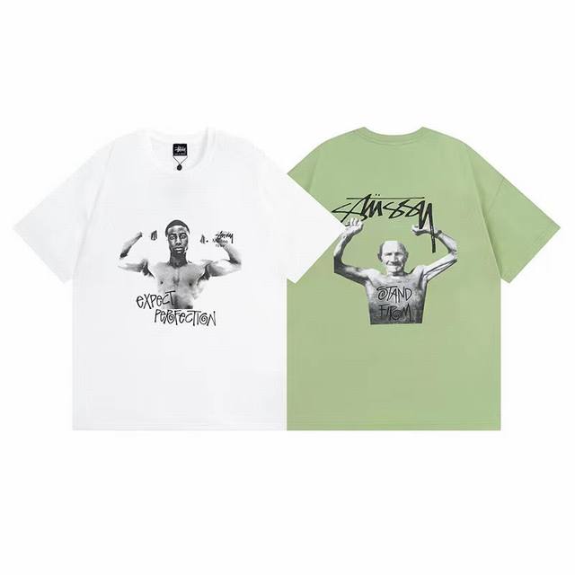 New model number: S058 Stussy X Martine Rose joint model Ss23 round neck charact
