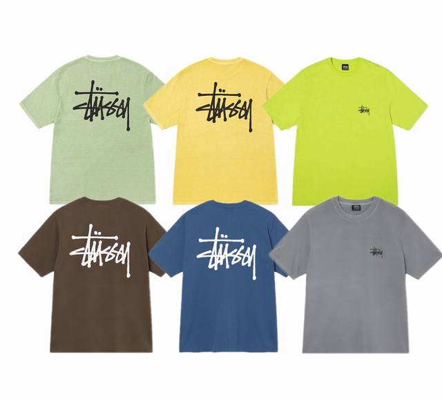 S001 # New model number: S001 Stussy Tee Classic basic printed short-sleeved T-s
