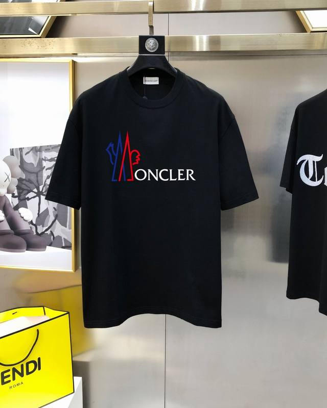 Mon** Moncler early spring new original men's round neck short-sleeved T-shirt c