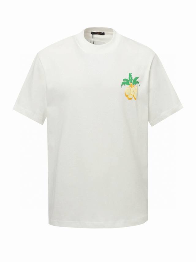 Louis Vuitton graffiti letter foam logo T-shirt short sleeves Contrast color lay