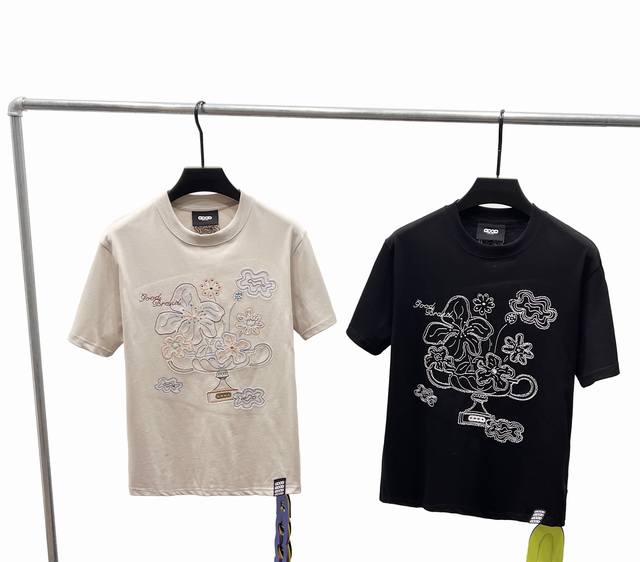 Style F Good120 Goodbrand 2025Ss Blooming Flowers Hand-painted Peace Floral Fash