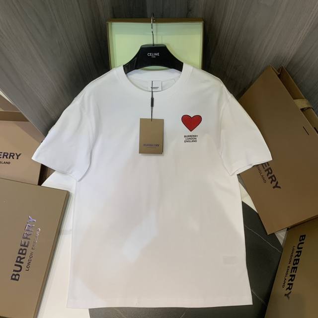 Bbr Burberry Ss limited edition Valentine's Day limited couple T-shirt is just i