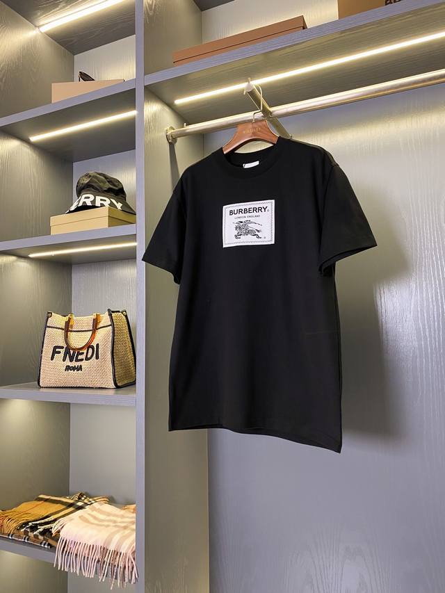Bbr Burberry Bur Prorsum label cotton short-sleeved T-shirt Bur's top-quality go