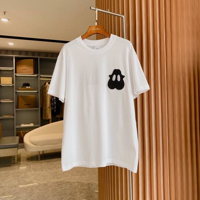 Bbr Burberry Monster Pattern Cotton Loose Short Sleeve T-shirt Bur's top-selling