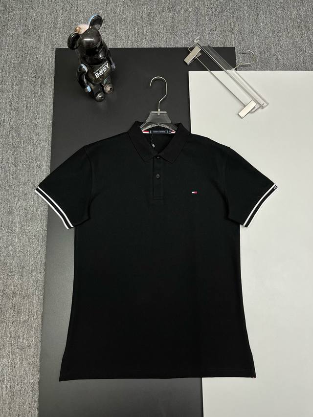Tommy embroidered new Polo shirt Original fabric, original custom-made accessori